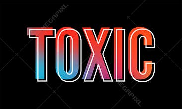 Toxic slogan text with animal skin details vector illustration design for fashion graphics, t shirt prints, posters etc