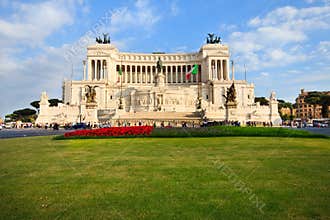 Piazza Venezia in Rome, Italy