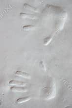 Hands prints