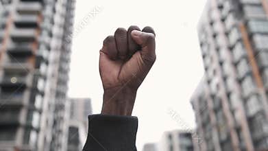 Raised first in solidarity for equality and justice for all. Peaceful protest for equality and positive change. Black