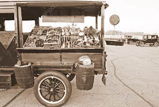 Antique Produce Vending Truck