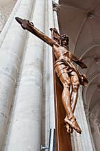 Jesus Christ carved in wood