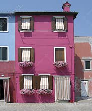 Colorful Burano house
