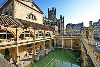 Roman Baths in Bath, England