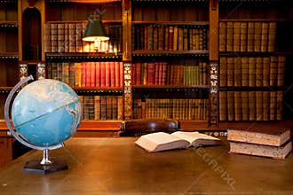 Old library interior