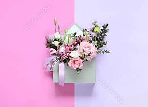 Bouquet as a gift for the holiday of March 8, St. Valentine`s Day, mother`s day, birthday, wedding day