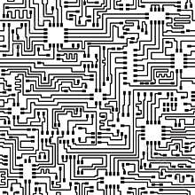 Seamless hi-tech electronic vector pattern