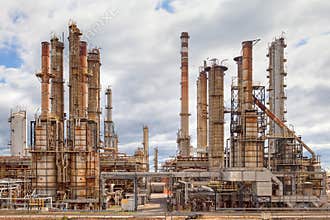 Oil refinery petrochemical industry plant