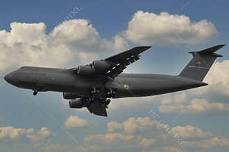 USAF Lockheed C-5M Super Galaxy landing