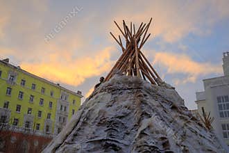 Chum â€” the traditional dwelling of the indigenous inhabitants of Taimyr