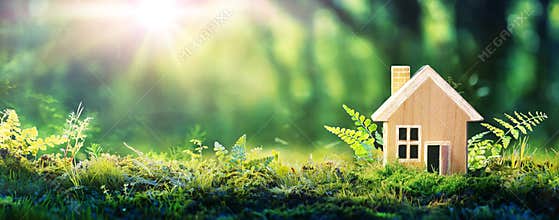 Eco House In Green Environment - Wooden Home Friendly