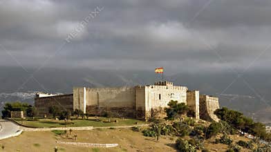Scenic view of Sohail castle, Fuengirola - Spain