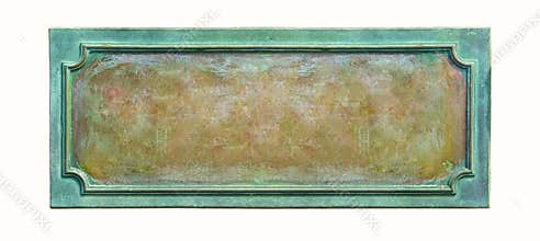 old metal plaque