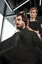 Client at barbershop