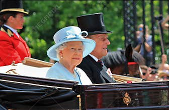 Prince Philip and Queen Elizabeth, London June 2017- Trooping the Colour parade Prince Philip and Queen for Queen Birthday
