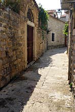 The old town of Budva streets