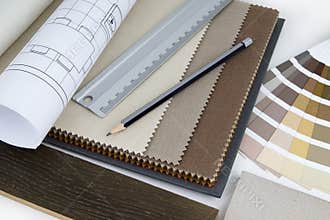 Interior design worktable