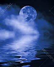 Full moon at night