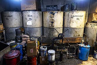 Dirty Industrial Manufacturing Factory Storeroom