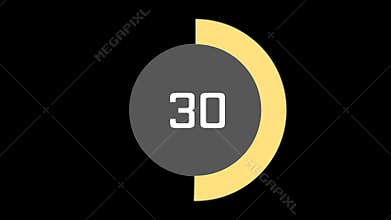 60 second workout timer countdown clock stopwatch in the style of Pamela Reif