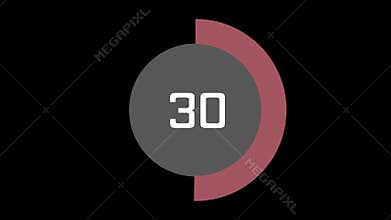 1minute workout timer countdown clock stopwatch in the style of Pamela Reif