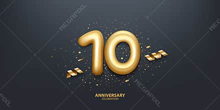 10th Year Anniversary Background