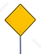 Blank Road Sign