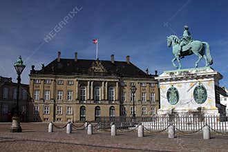 Amalienborg Palace in Copenhag