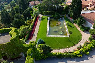 View on the Park of the Castle of Duino
