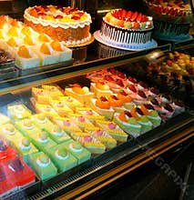 Colorful Cakes and Pastries