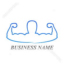 Bodybuilding logo, The coach of bodybuilding and fitness