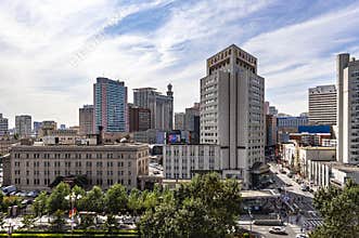Morning view of Changchun City, China