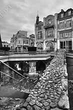 Plovdiv, Centrum square with ancient roman stadium