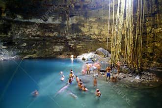 Cenote Cave in Mexico