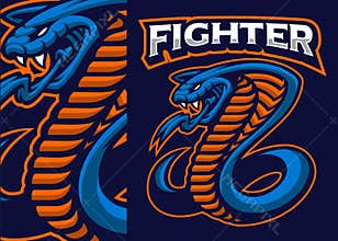 Cobra Mascot Badge