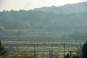 The landscape Of mountaint village in Hunan