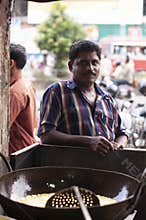 Street food vendor in South India