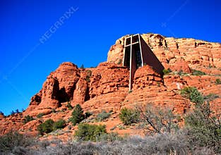 Chapel of the Holy Cross, Sedona Arizona Red Rock Mountains