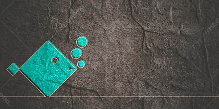 Abstract sea fish icon in thin line style.