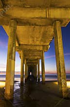 Wooden Pier Sunset Sky, Scripps Institude of Oceanography