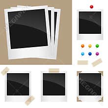 Retro Polaroid Frames Set