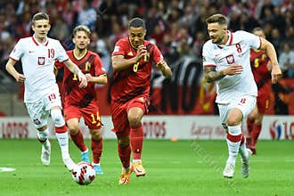 FOOTBALL MATCH POLAND - BELGIUM