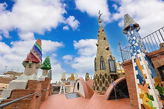 The Palau Guell in Barcelona, Spain
