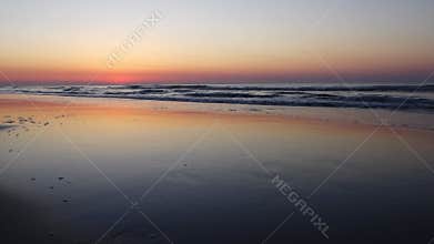 Folly Beach Ocean Sunset Landscape seascape scene