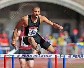 2012 Penn Relays - mens hurdles