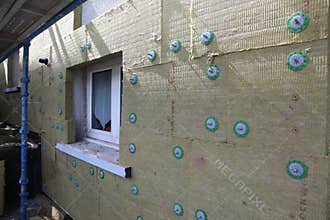Insulation Slabs on an Outside Wall