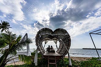 Landscape of Big and Small Dongtian Tourist Scenic Area, Sanya, Hainan