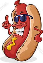 Hot Dog Character With Attitude