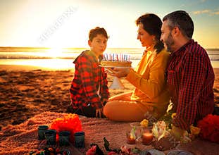 To be happy together. It`s a family holiday.