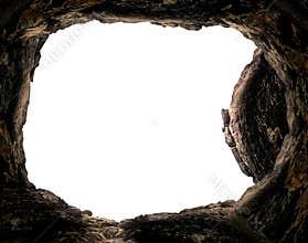 Empty Rock Tomb Cave Frame With Copy Space Easter Concept Background